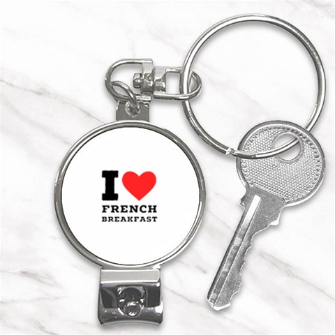 I love French breakfast  Nail Clippers Key Chain from ArtsNow.com Front