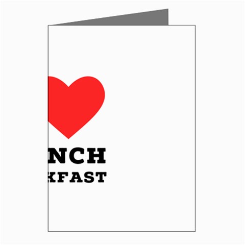 I love French breakfast  Greeting Cards (Pkg of 8) from ArtsNow.com Left