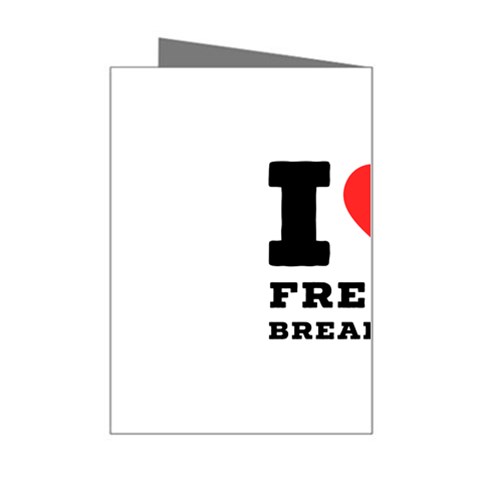 I love French breakfast  Mini Greeting Card from ArtsNow.com Right