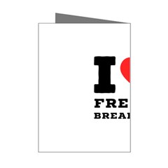 I love French breakfast  Mini Greeting Card from ArtsNow.com Right