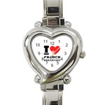 I love French breakfast  Heart Italian Charm Watch