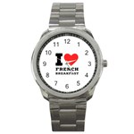 I love French breakfast  Sport Metal Watch