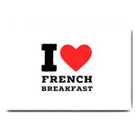 I love French breakfast  Large Doormat