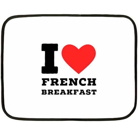 I love French breakfast  Two Sides Fleece Blanket (Mini) from ArtsNow.com 35 x27  Blanket Front