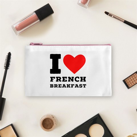 I love French breakfast  Cosmetic Bag (Small) from ArtsNow.com Front