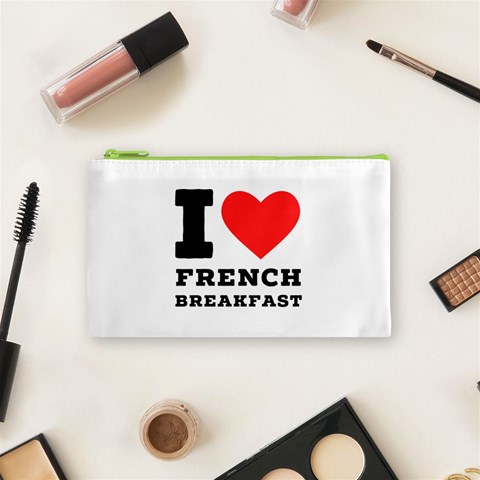I love French breakfast  Cosmetic Bag (Small) from ArtsNow.com Front