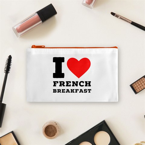 I love French breakfast  Cosmetic Bag (Small) from ArtsNow.com Front