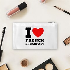 I love French breakfast  Cosmetic Bag (Small) from ArtsNow.com Back
