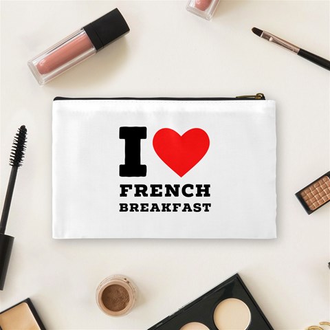 I love French breakfast  Cosmetic Bag (Medium) from ArtsNow.com Back