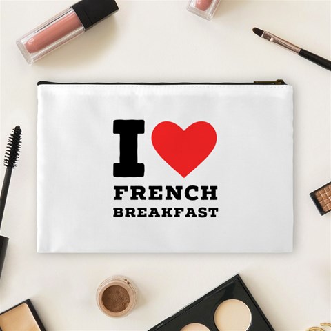I love French breakfast  Cosmetic Bag (Large) from ArtsNow.com Back