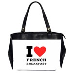 I love French breakfast  Oversize Office Handbag (2 Sides)