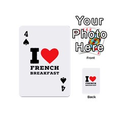 I love French breakfast  Playing Cards 54 Designs (Mini) from ArtsNow.com Front - Spade4