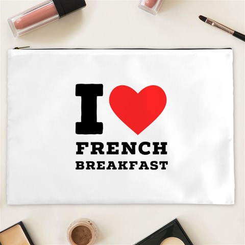 I love French breakfast  Cosmetic Bag (XXL) from ArtsNow.com Front