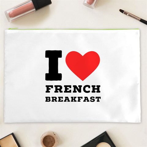I love French breakfast  Cosmetic Bag (XXL) from ArtsNow.com Front