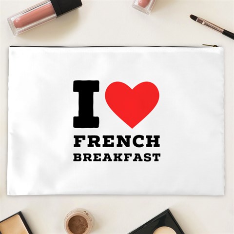 I love French breakfast  Cosmetic Bag (XXL) from ArtsNow.com Back