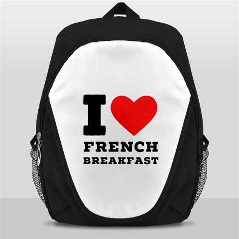 I love French breakfast  Backpack Bag from ArtsNow.com Front