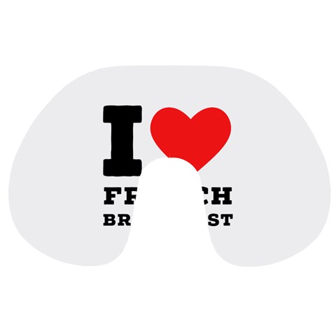 I love French breakfast  Travel Neck Pillow from ArtsNow.com Front