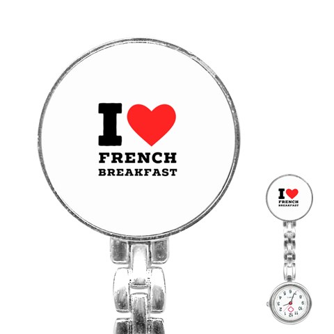 I love French breakfast  Stainless Steel Nurses Watch from ArtsNow.com Front