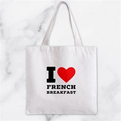 I love French breakfast  Zipper Grocery Tote Bag from ArtsNow.com Back