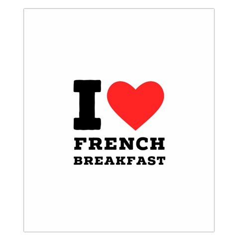 I love French breakfast  Duvet Cover Double Side (California King Size) from ArtsNow.com Back