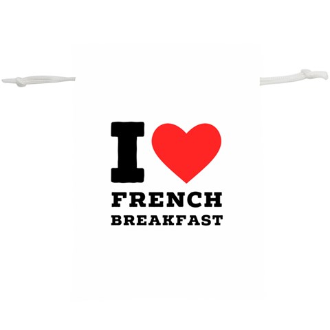 I love French breakfast  Lightweight Drawstring Pouch (XL) from ArtsNow.com Front