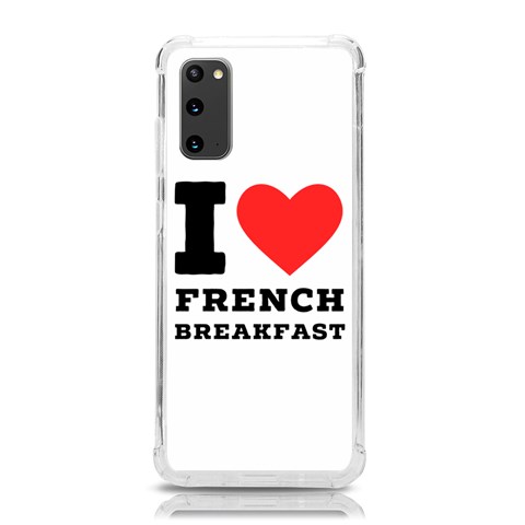 I love French breakfast  Samsung Galaxy S20 6.2 Inch TPU UV Case from ArtsNow.com Front