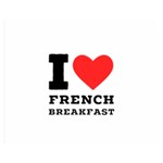 I love French breakfast  Premium Plush Fleece Blanket (Medium)