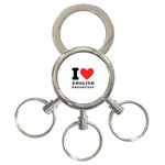 I love English breakfast  3-Ring Key Chain