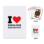 I love English breakfast  Playing Cards Single Design (Rectangle)