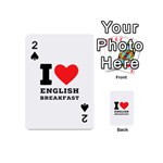 I love English breakfast  Playing Cards 54 Designs (Mini)