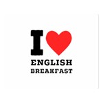 I love English breakfast  Premium Plush Fleece Blanket (Large)