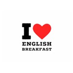 I love English breakfast  Two Sides Premium Plush Fleece Blanket (Extra Small)