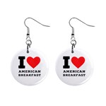 I love American breakfast Mini Button Earrings