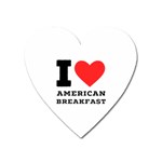 I love American breakfast Heart Magnet