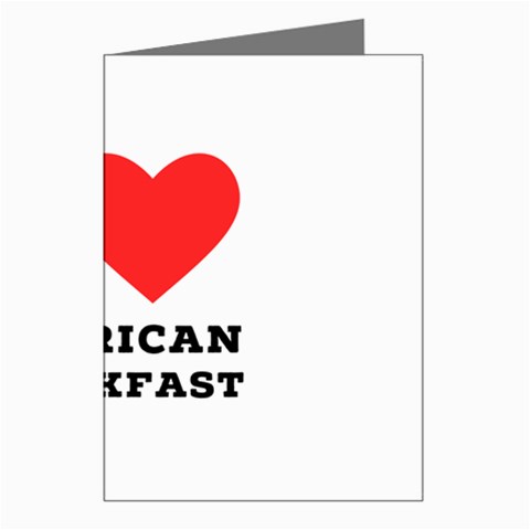 I love American breakfast Greeting Cards (Pkg of 8) from ArtsNow.com Left