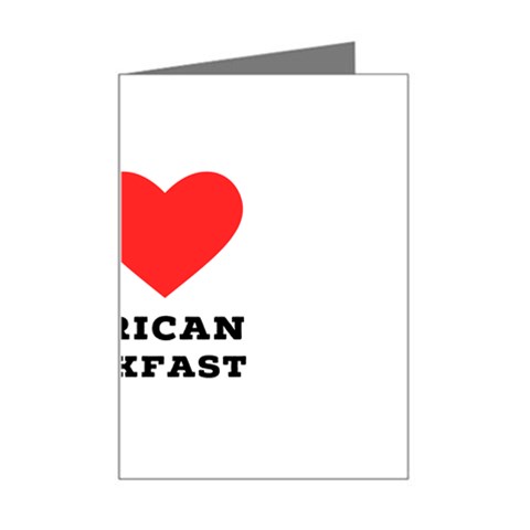 I love American breakfast Mini Greeting Card from ArtsNow.com Left