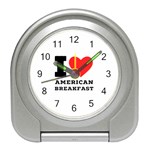 I love American breakfast Travel Alarm Clock