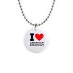 I love American breakfast 1  Button Necklace