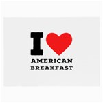 I love American breakfast Large Glasses Cloth