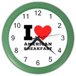 I love American breakfast Color Wall Clock