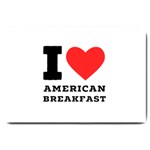 I love American breakfast Large Doormat