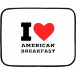 I love American breakfast Two Sides Fleece Blanket (Mini)