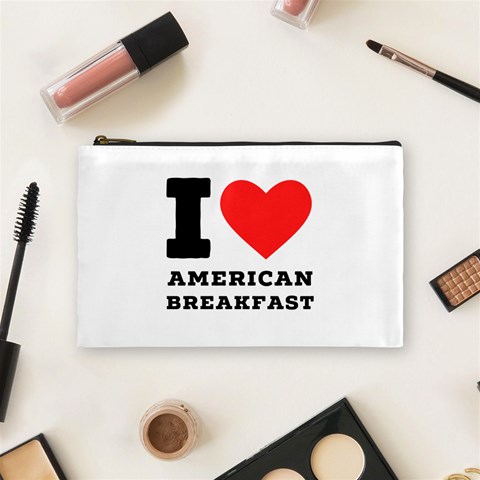 I love American breakfast Cosmetic Bag (Medium) from ArtsNow.com Front