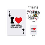 I love American breakfast Playing Cards 54 Designs (Mini)