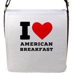 I love American breakfast Flap Closure Messenger Bag (S)