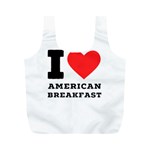 I love American breakfast Full Print Recycle Bag (M)