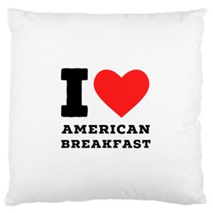 I love American breakfast Standard Premium Plush Fleece Cushion Case (Two Sides) from ArtsNow.com Back