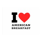 I love American breakfast Two Sides Premium Plush Fleece Blanket (Mini)