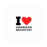 I love American breakfast Square Satin Scarf (30  x 30 )