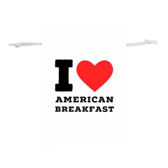 I love American breakfast Lightweight Drawstring Pouch (L) from ArtsNow.com Back